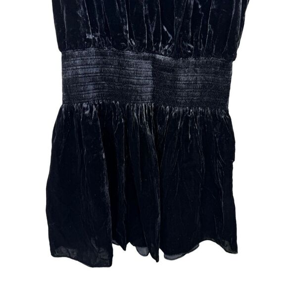 NEW Ramy Brook Jerry Black Velvet Mini Dress Medium - Picture 8 of 13